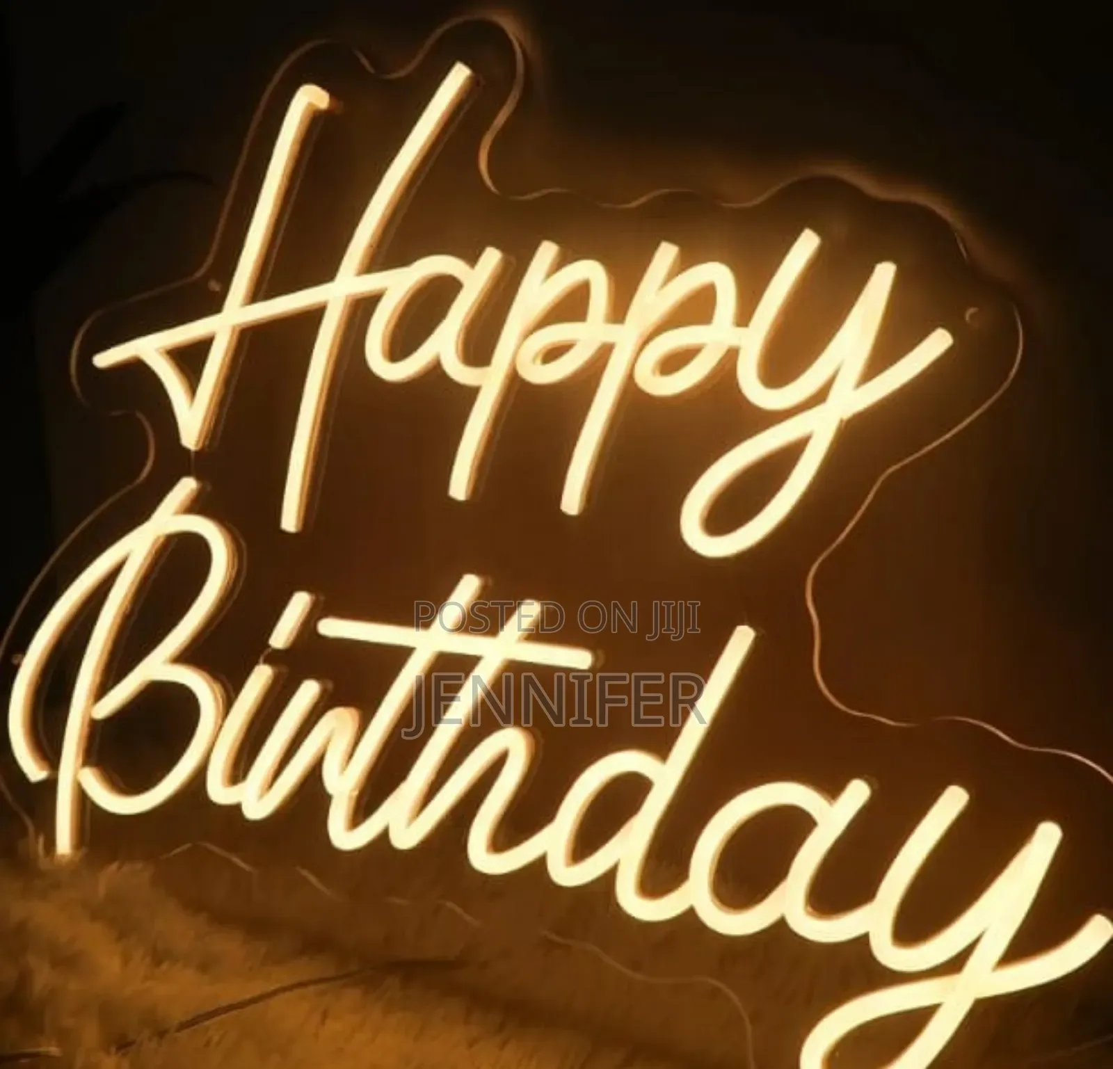 Happy Birthday Acrylic Led Party Neon Sign