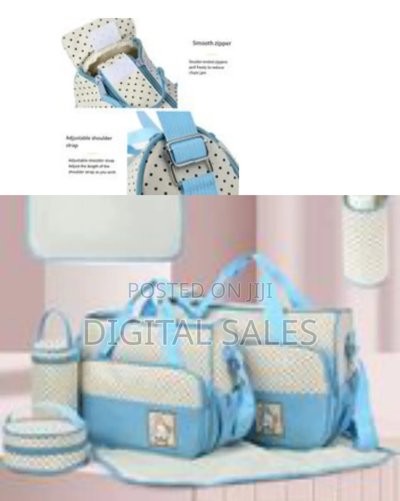 5 PCS Ailan Mommy Nappy Bag Lightweight Baby Stroller for Mother