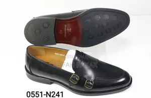 Original Men’S Black Freundkerr Double Monk Strap Loafers