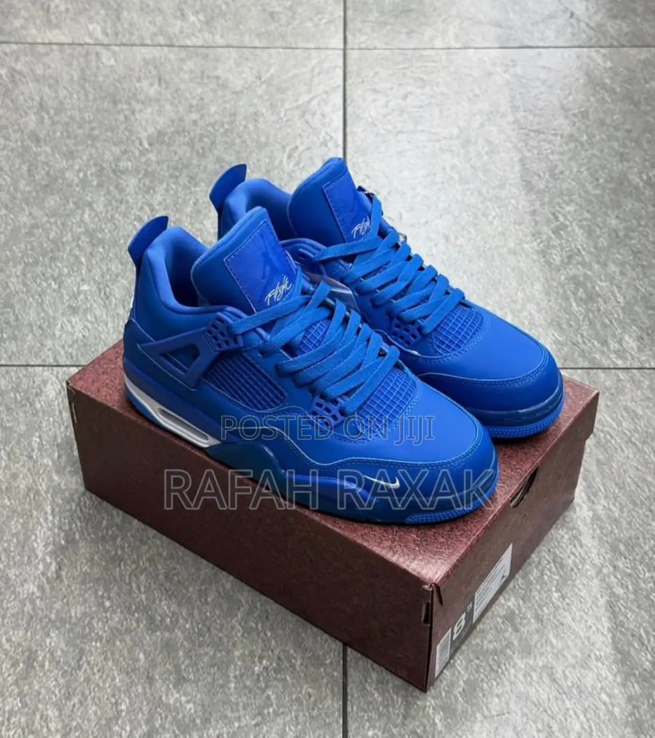 Original Air Jordan 4 Retro Blue “Bike Air” Sneakers