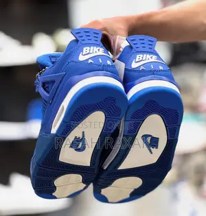 Original Air Jordan 4 Retro Blue “Bike Air” Sneakers