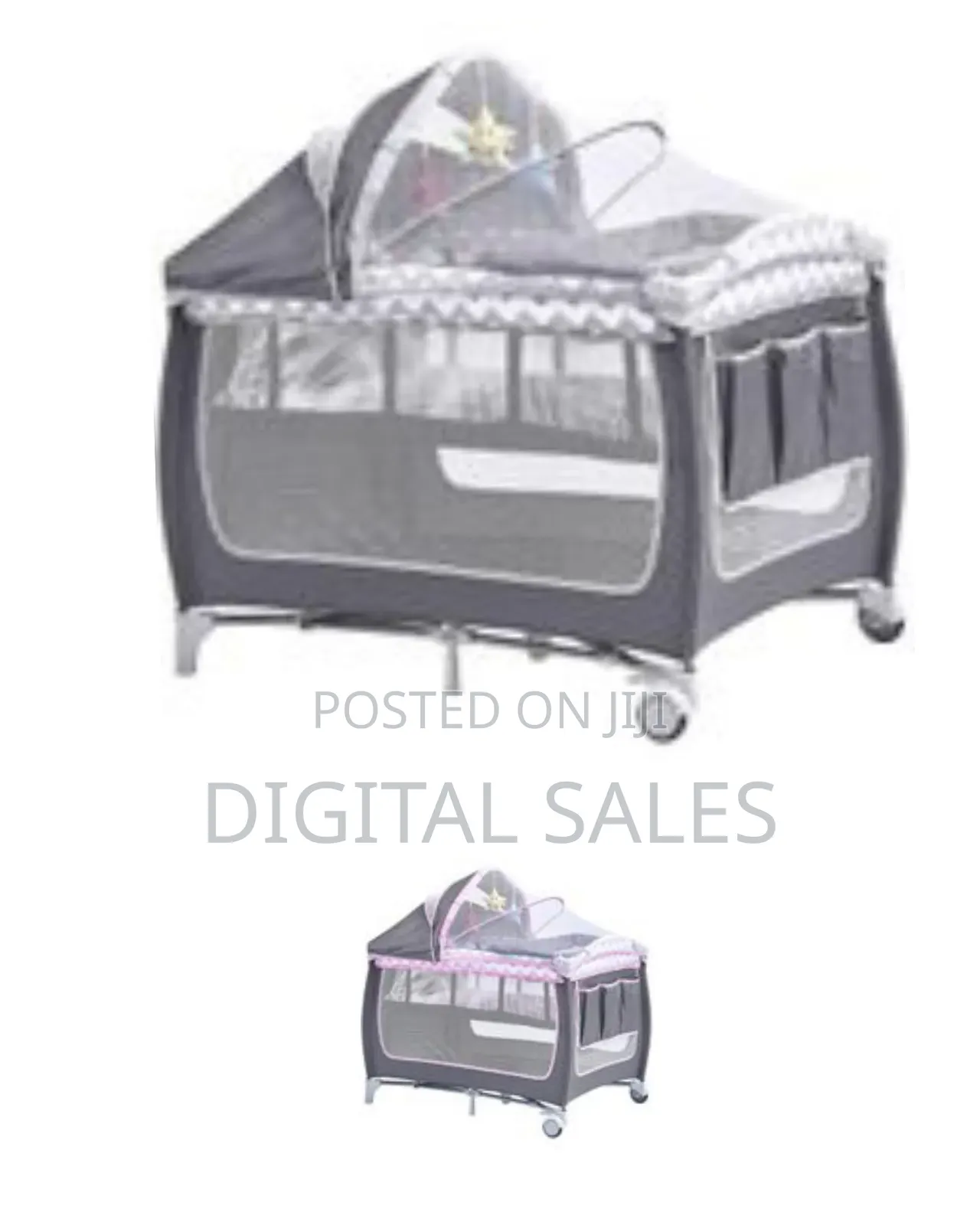 Travel Bed for Baby, Portable Baby Playpen With Entryway,