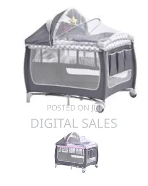 Travel Bed for Baby, Portable Baby Playpen With Entryway,