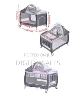 Travel Bed for Baby, Portable Baby Playpen With Entryway,