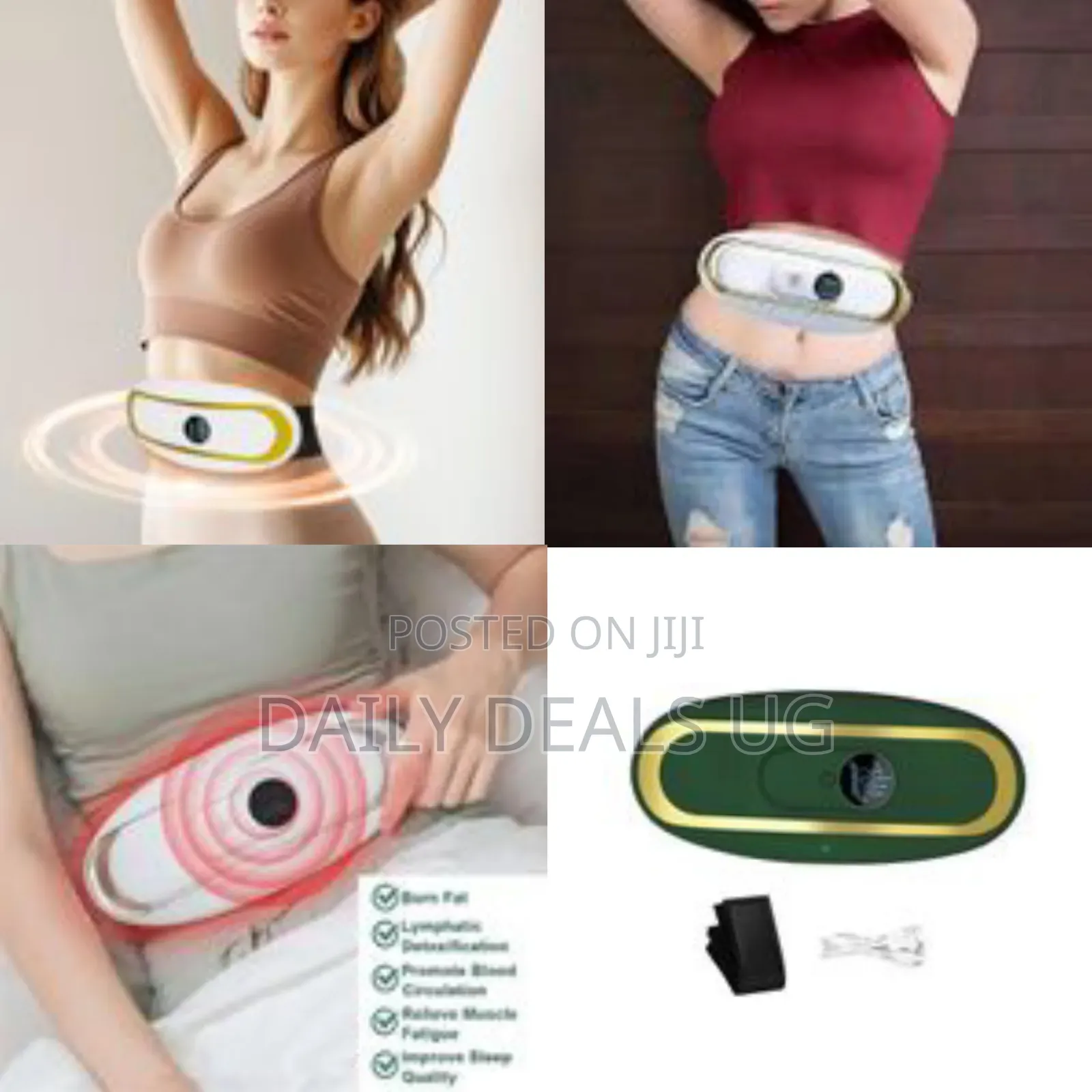 Electric Rechargeable Losing Weight Belly Slimming Waist Massage Belt