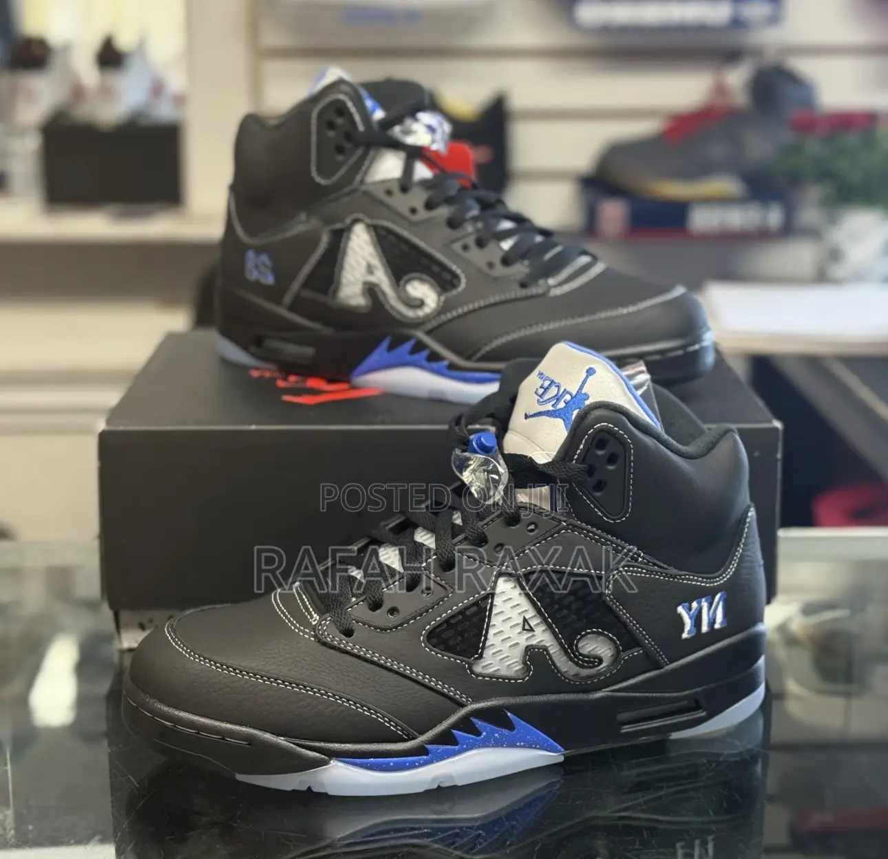 Nike Air Jordan 5 Retro X Awake Ny Black Sneakers