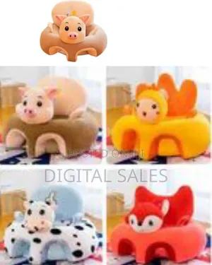 Baby Floor Sofa Support Chair, Soft Plush Cartoon Animals Baby