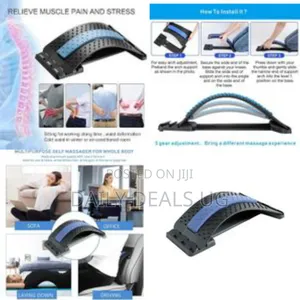 Back Stretcher Multi-Level Adjustable Back Massager Waist Neck Stretch