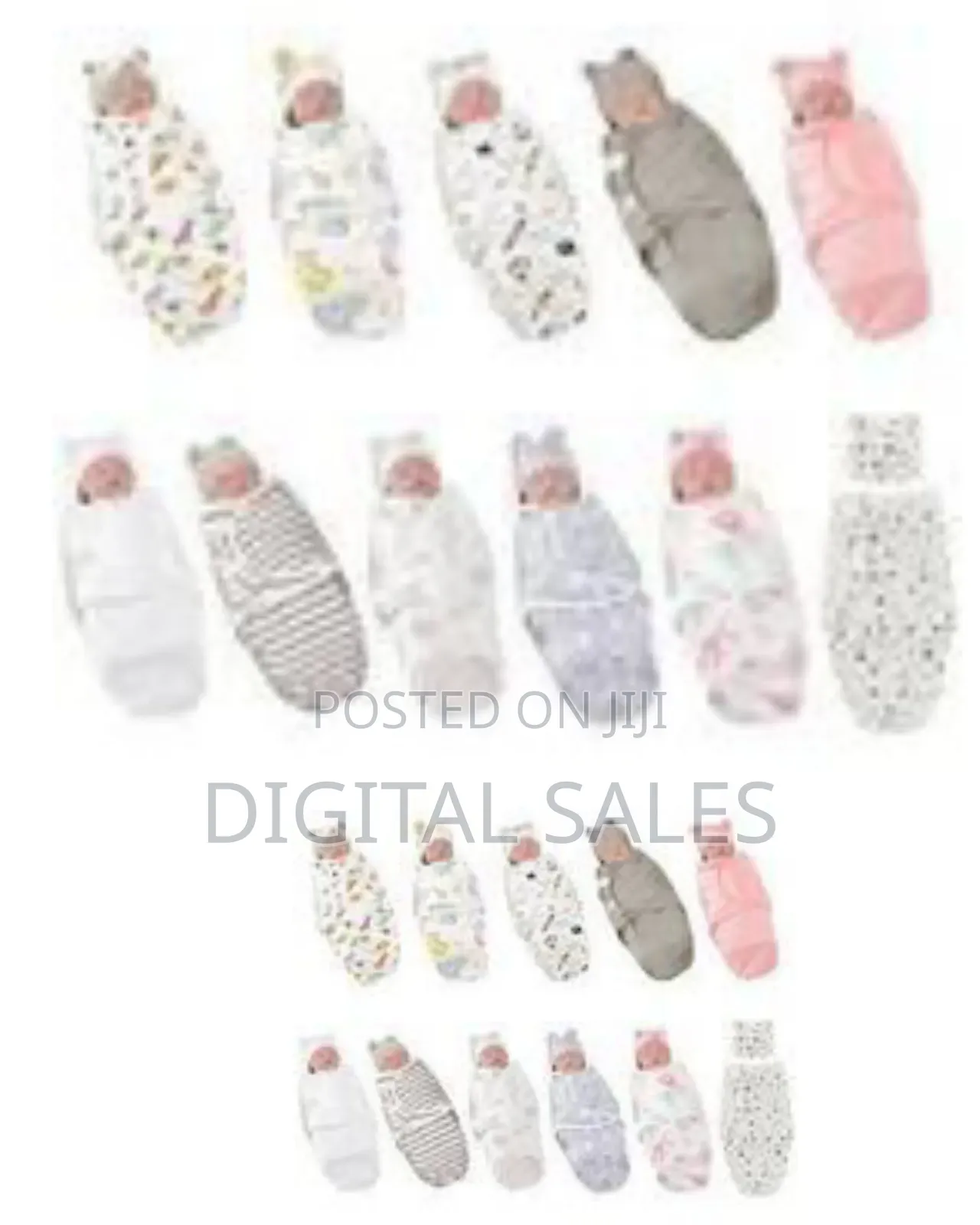 1 Piece Of Preemie Swaddle Blanket Wrap Set With Hat For Baby Boys