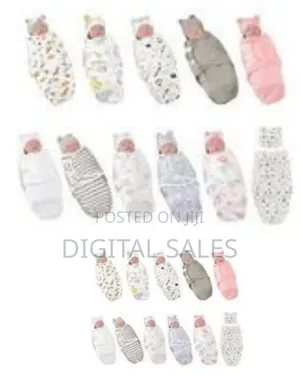 1 Piece Of Preemie Swaddle Blanket Wrap Set With Hat For Baby Boys