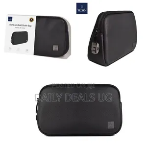 Wiwu Coded Lock Clutch Bag: Anti-Theft, Waterproof, Phone Power Bank