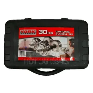 30kg Chrome Anti Rust Dumbbells Set -silver