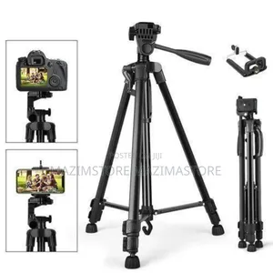 Tripod With Mobile Phone Holder Black