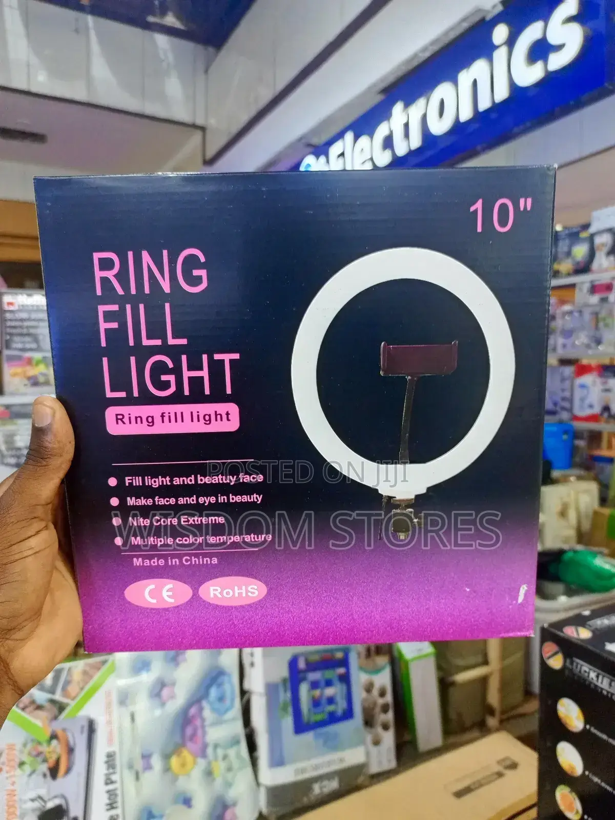 10-Inch Ring Fill Light.