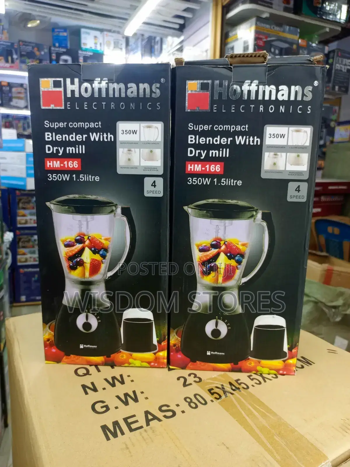 Hoffmans Hm-166 Super Compact Blender With Dry Mill.
