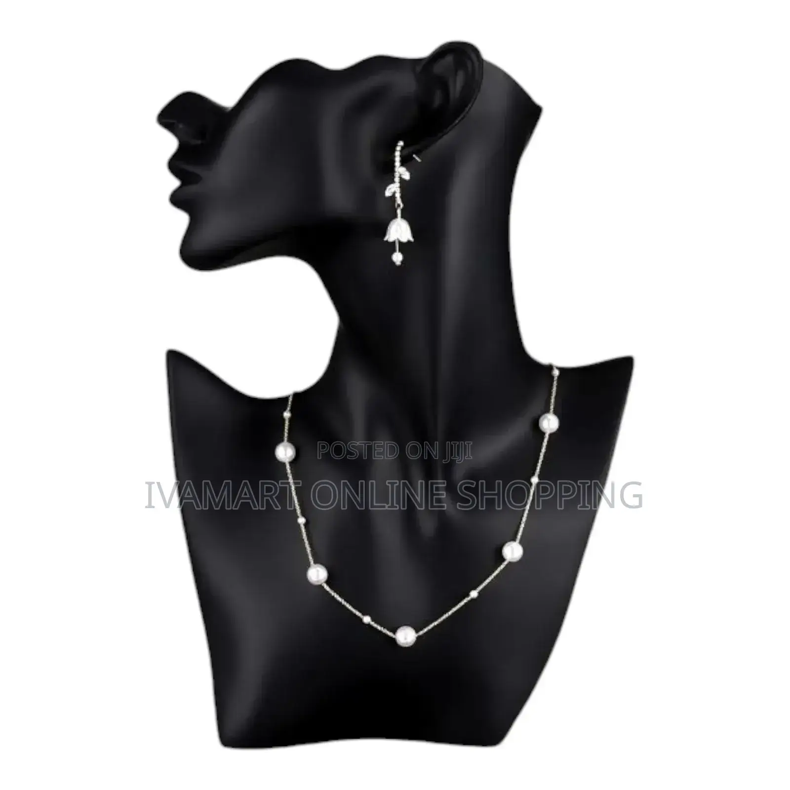 Necklace and Earrings Display Stand - Black