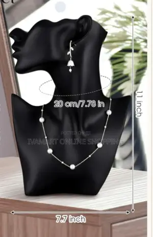 Necklace and Earrings Display Stand - Black