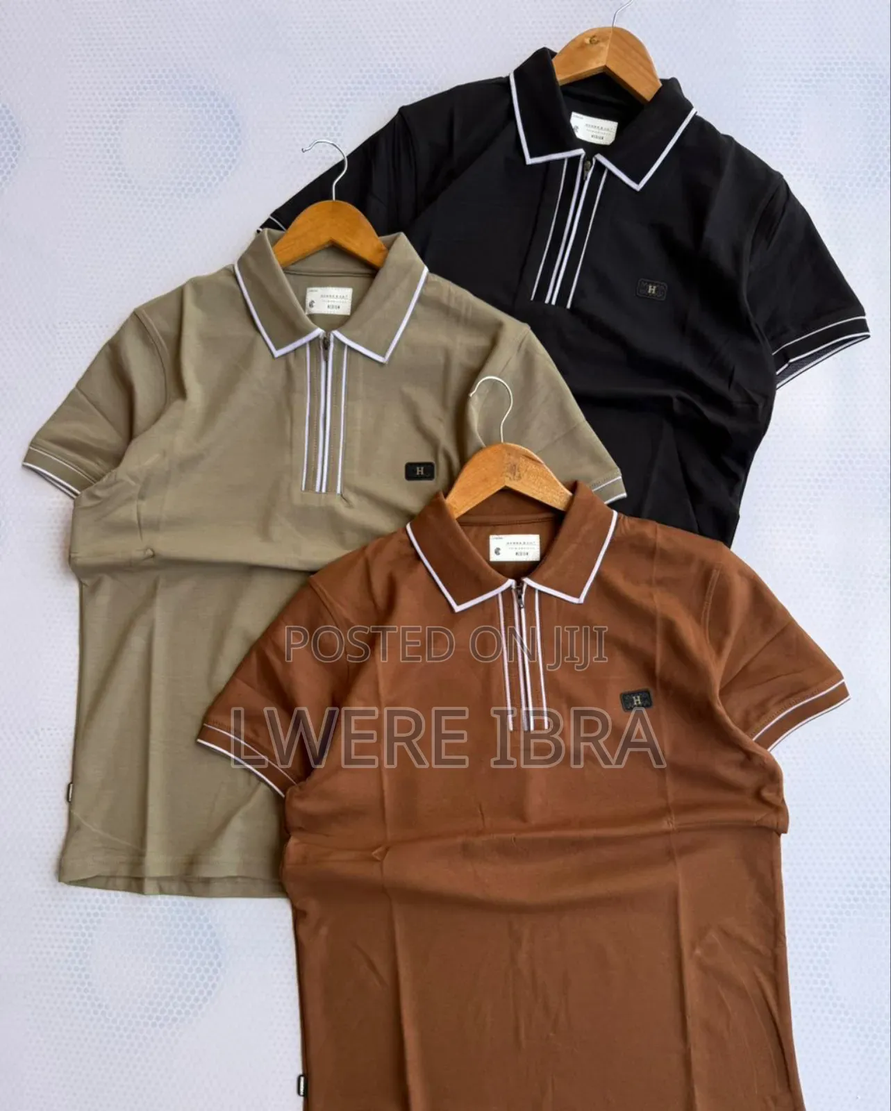 Brown Collard T-Shirts for Men