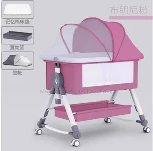 Baby Bassinet, 5-in-1 Infant Bedside Crib With Changing Table