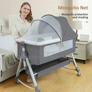Baby Bassinet, 5-in-1 Infant Bedside Crib With Changing Table