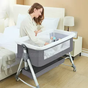 Baby Bassinet, 5-in-1 Infant Bedside Crib With Changing Table