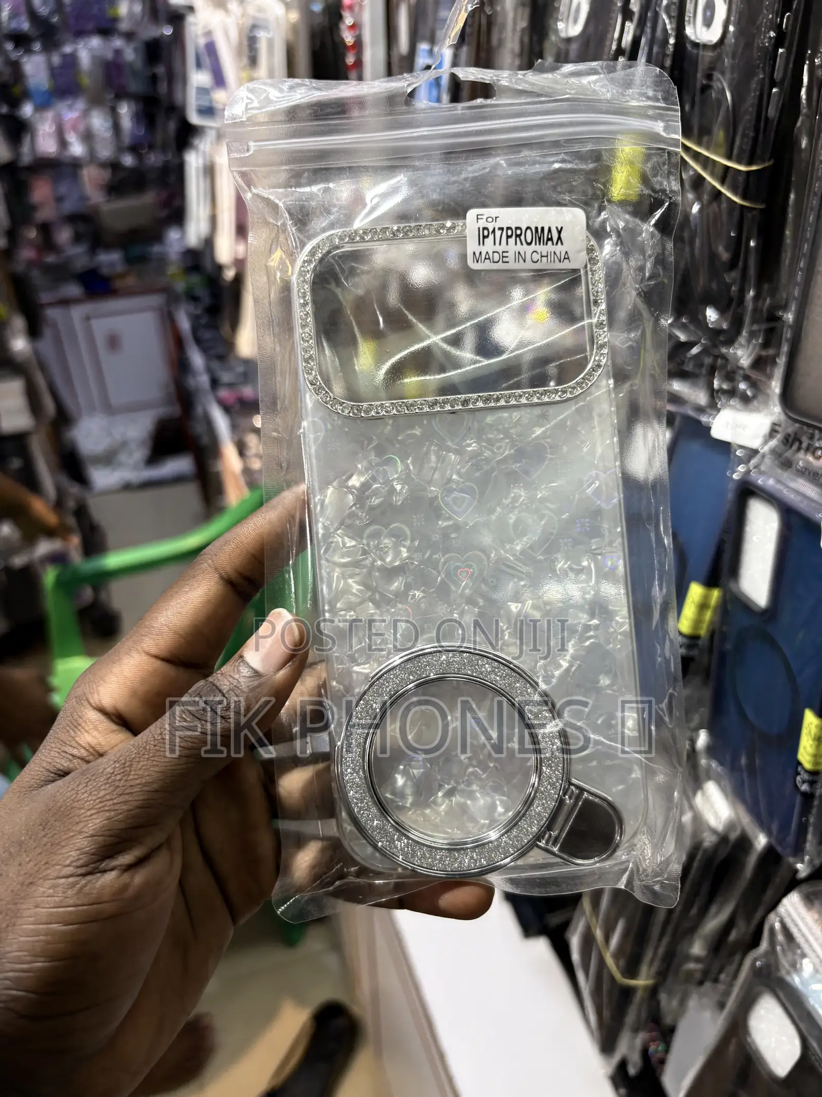 A Clear Phone Case Designed for an iPhone 17 Pro Max.