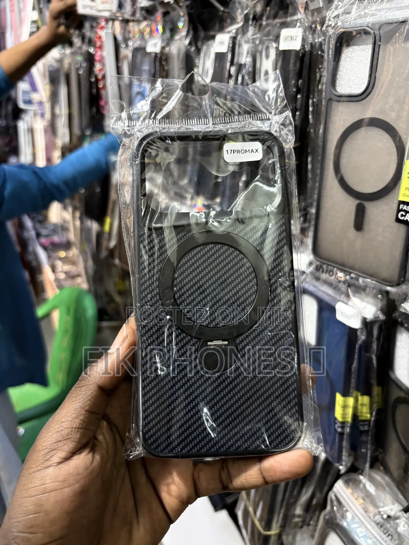 A Carbon Fiber Texture Phone Case for the iPhone 17 Pro Max