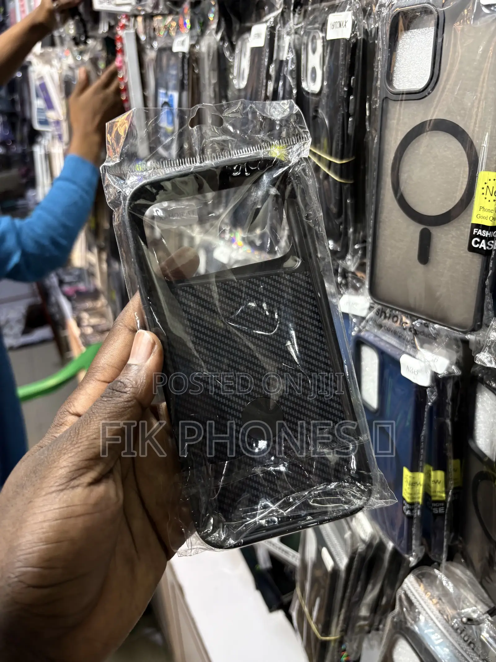 A Carbon Fiber Texture Phone Case for the iPhone 17 Pro Max
