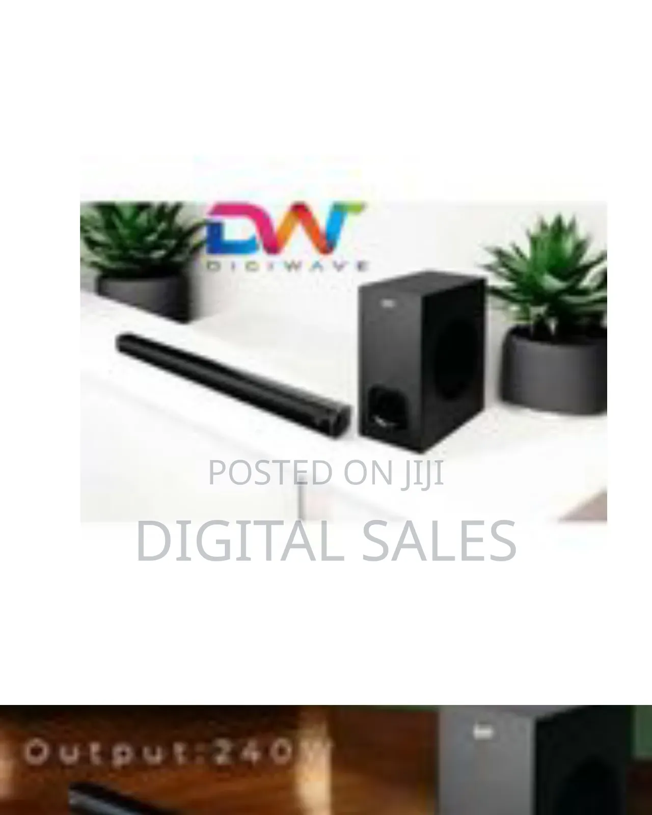 Digiwave Dwsb5001 2.1 Channel Wireless Sound Bar With Bluetooth 240w