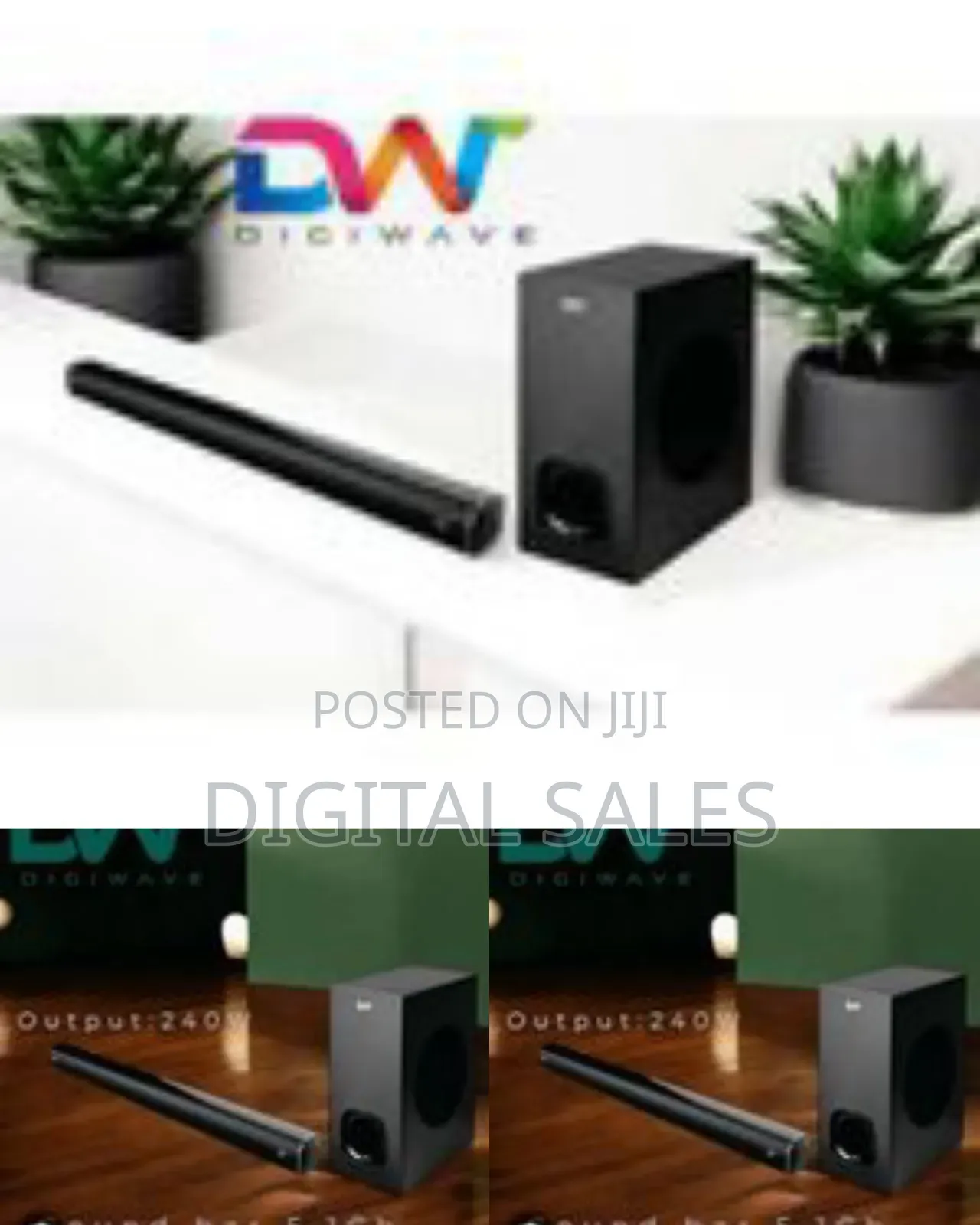 Digiwave Dwsb5001 2.1 Channel Wireless Sound Bar With Bluetooth 240w