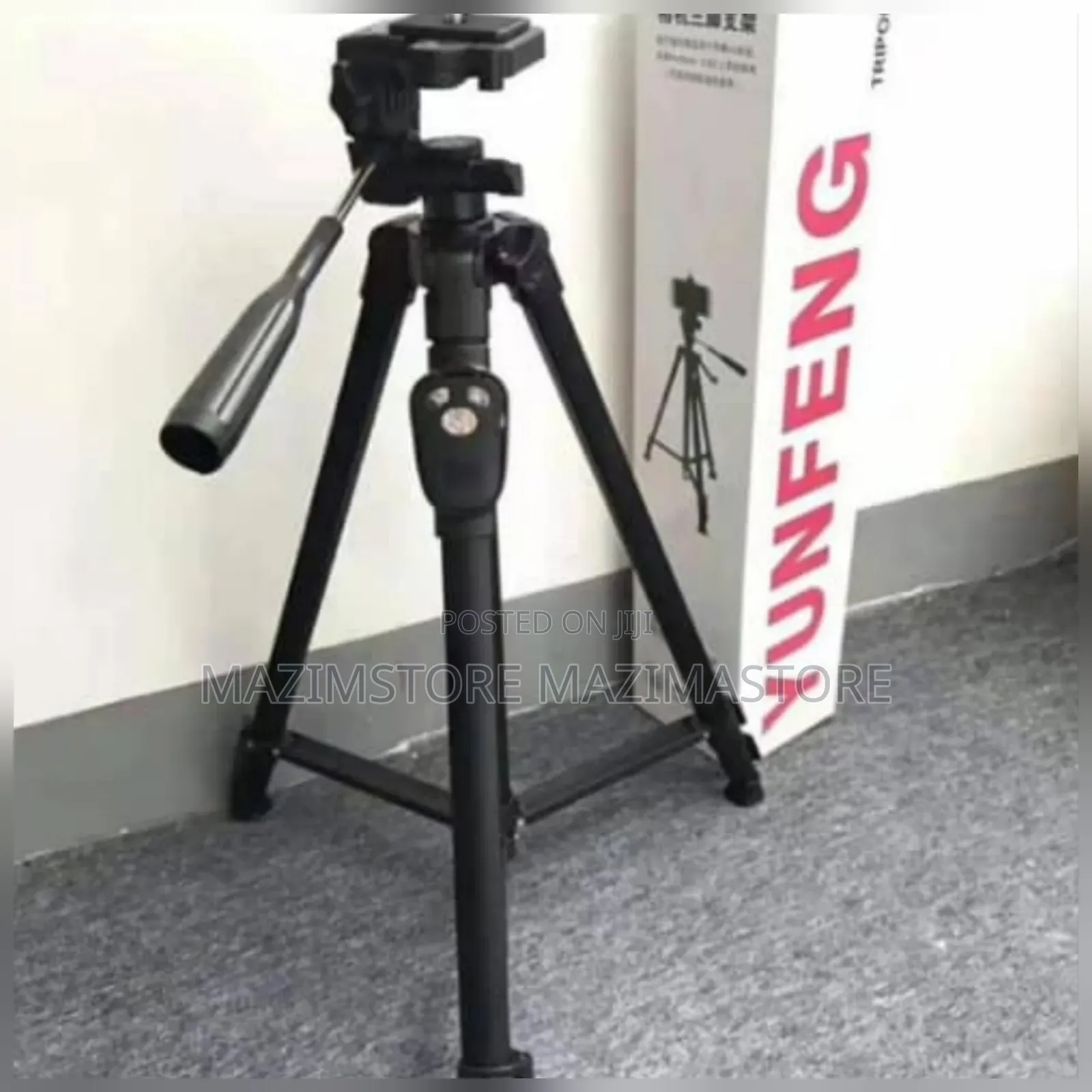 Tripod With Mobile Phone Holder Black