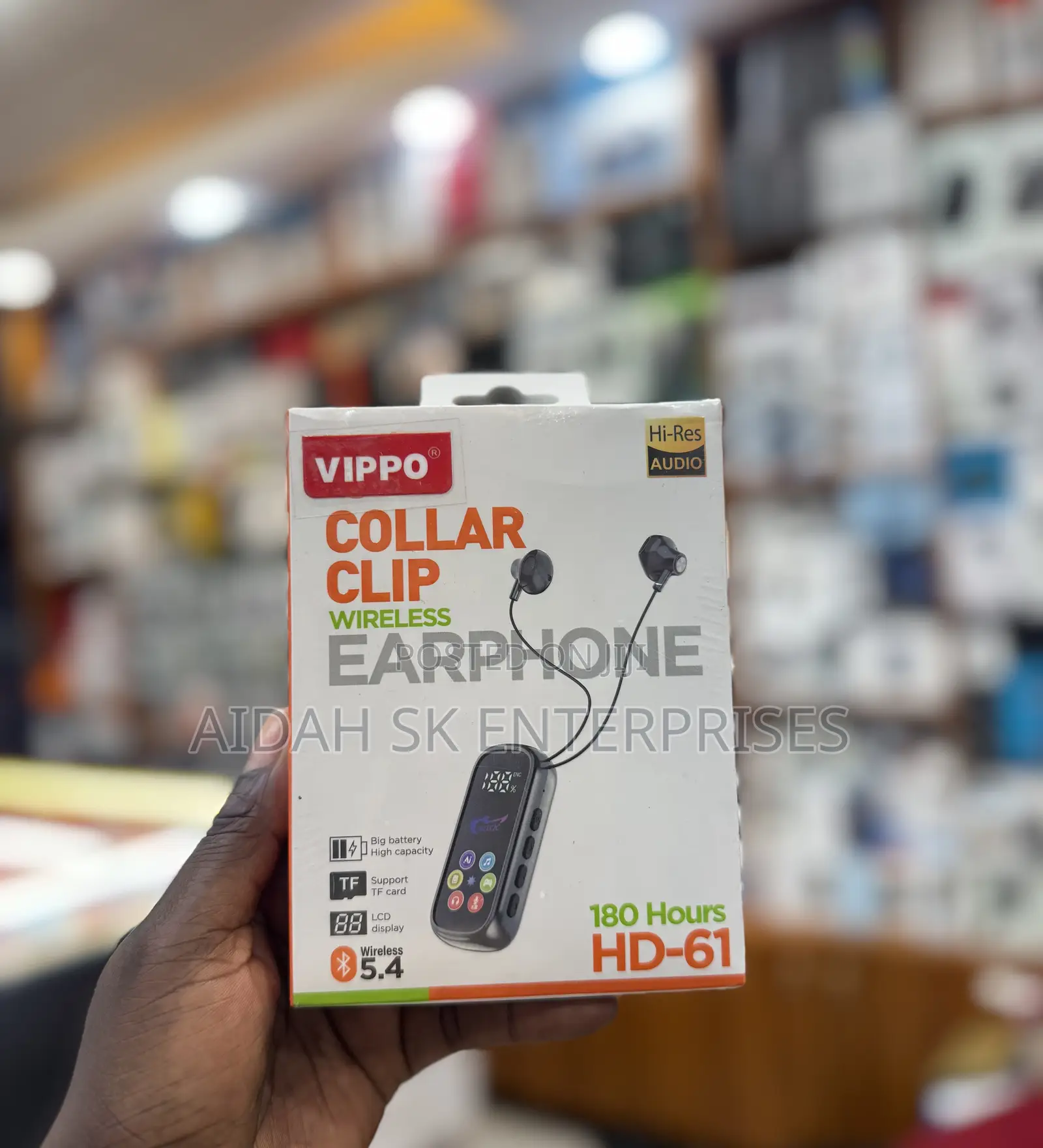 Vippo Collar Clip Wireless Earphones