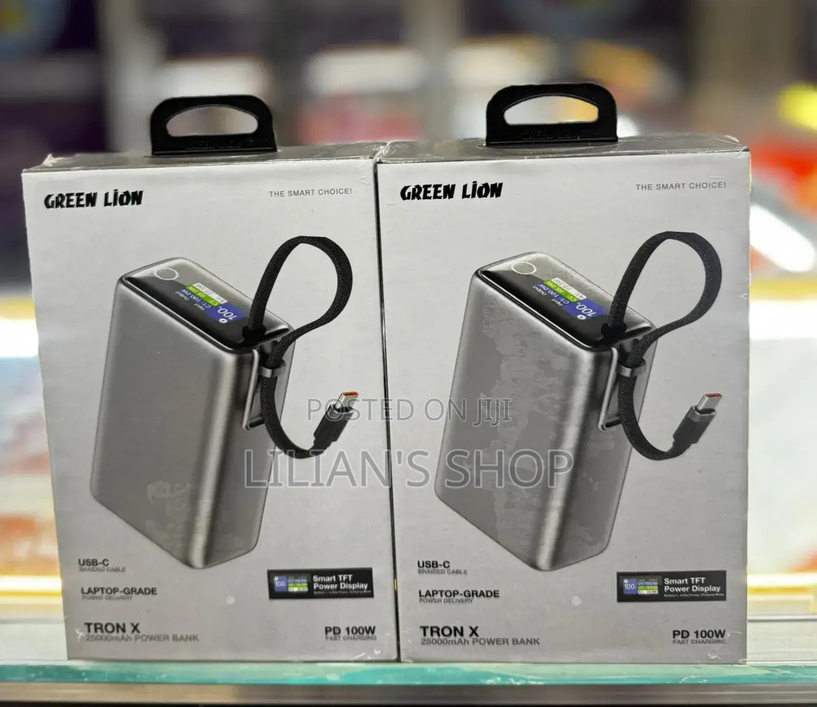 Green Lion 25000mah 100watts Portable Multifunction Laptop Power Bank
