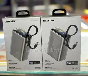 Green Lion 25000mah 100watts Portable Multifunction Laptop Power Bank