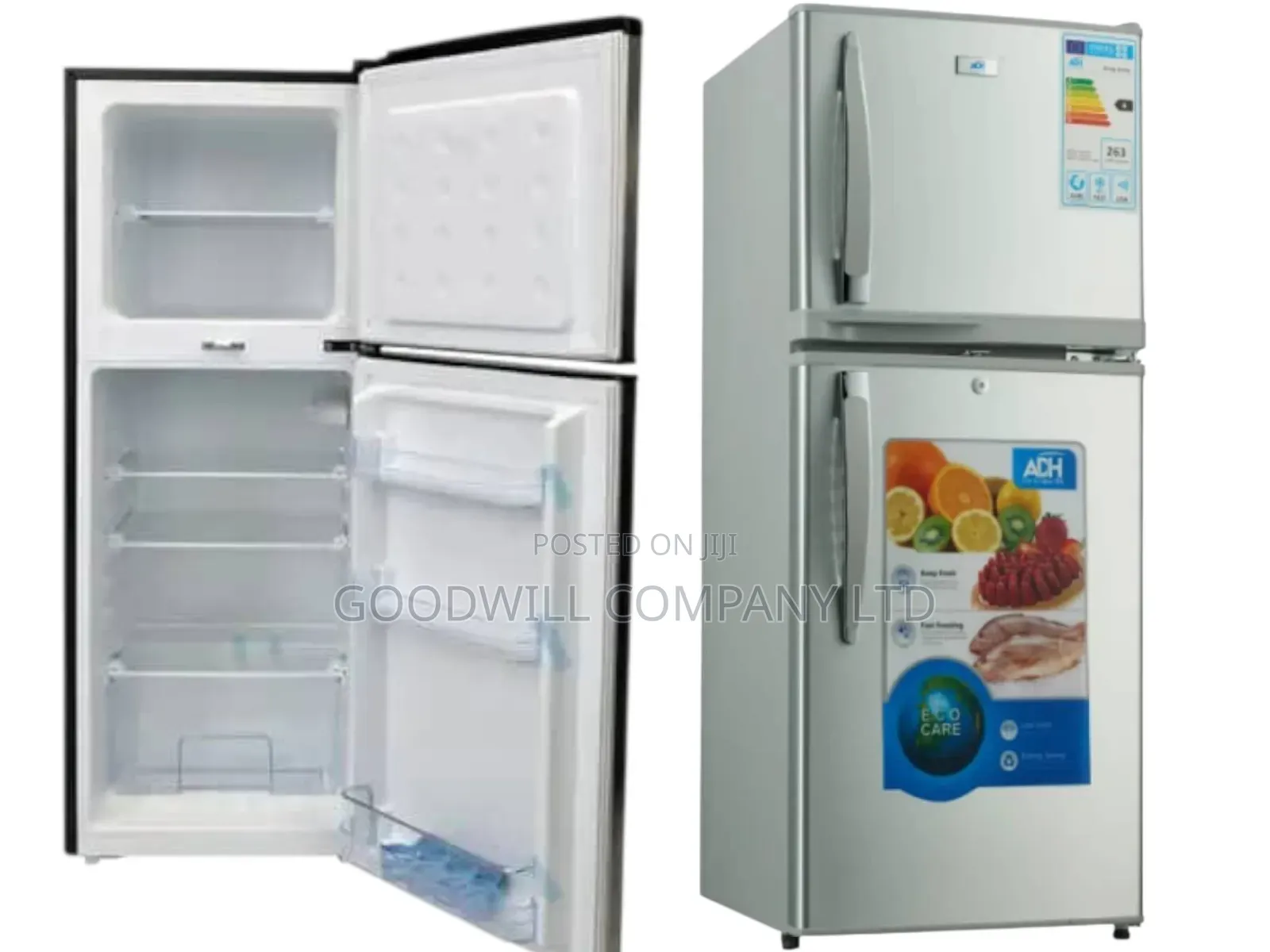 158 Liters Adh Fridge Double Door Top Freezer