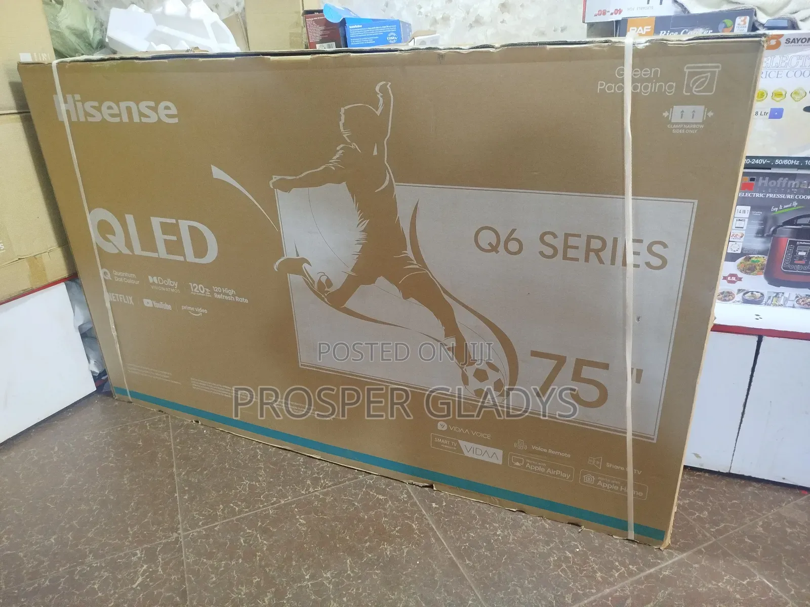 75 Hisense Qled Smart Digital Flat Screen Flameless.