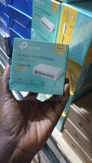 Tp-Link 5-Port 10/100mbps Desktop Switch, Model Ls1005.