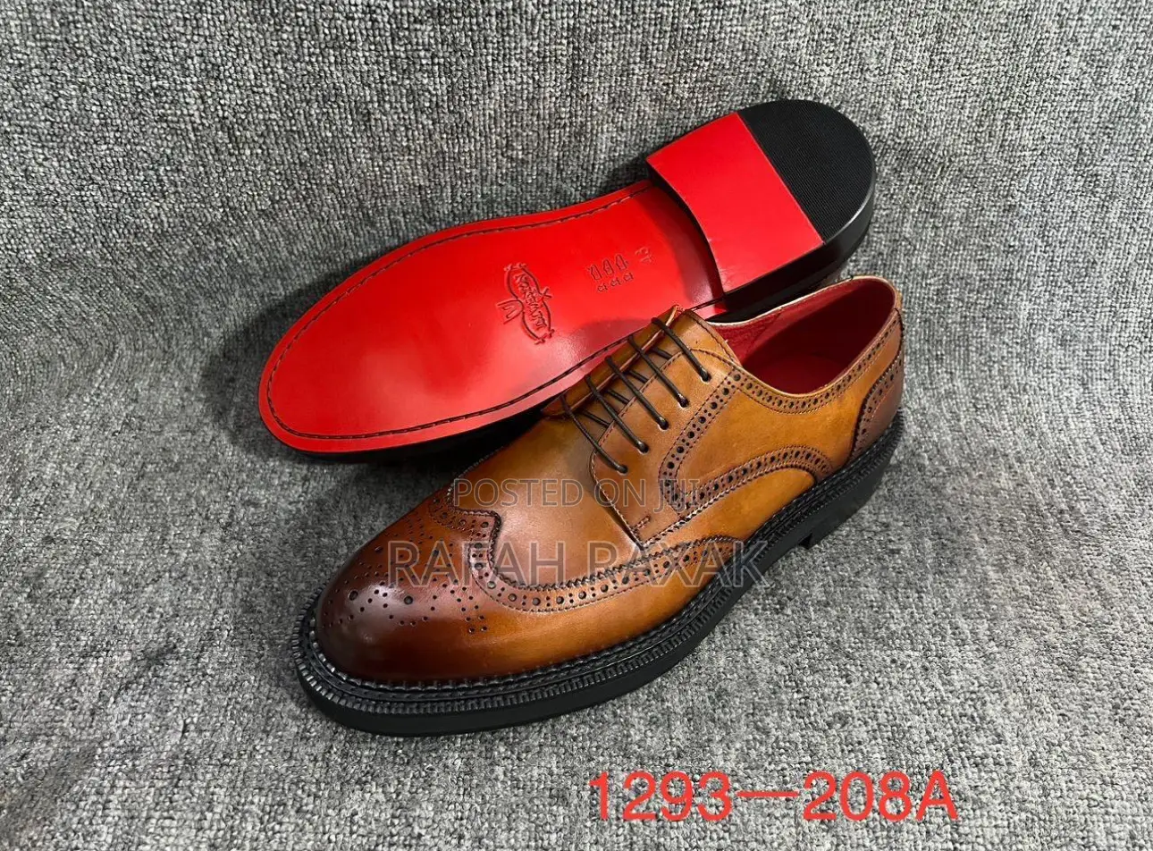 Original Men’S J.M.Weston Wing Tip Brown Oxford Shoes