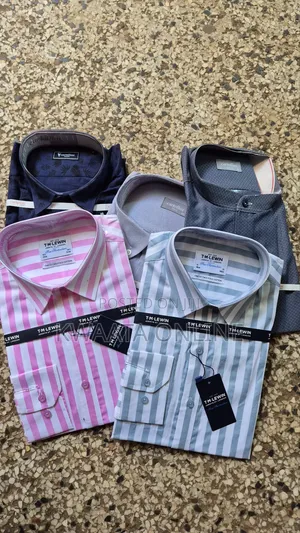 Men Striped, Checkered Turkish Dress Shirts--Clearance Sale