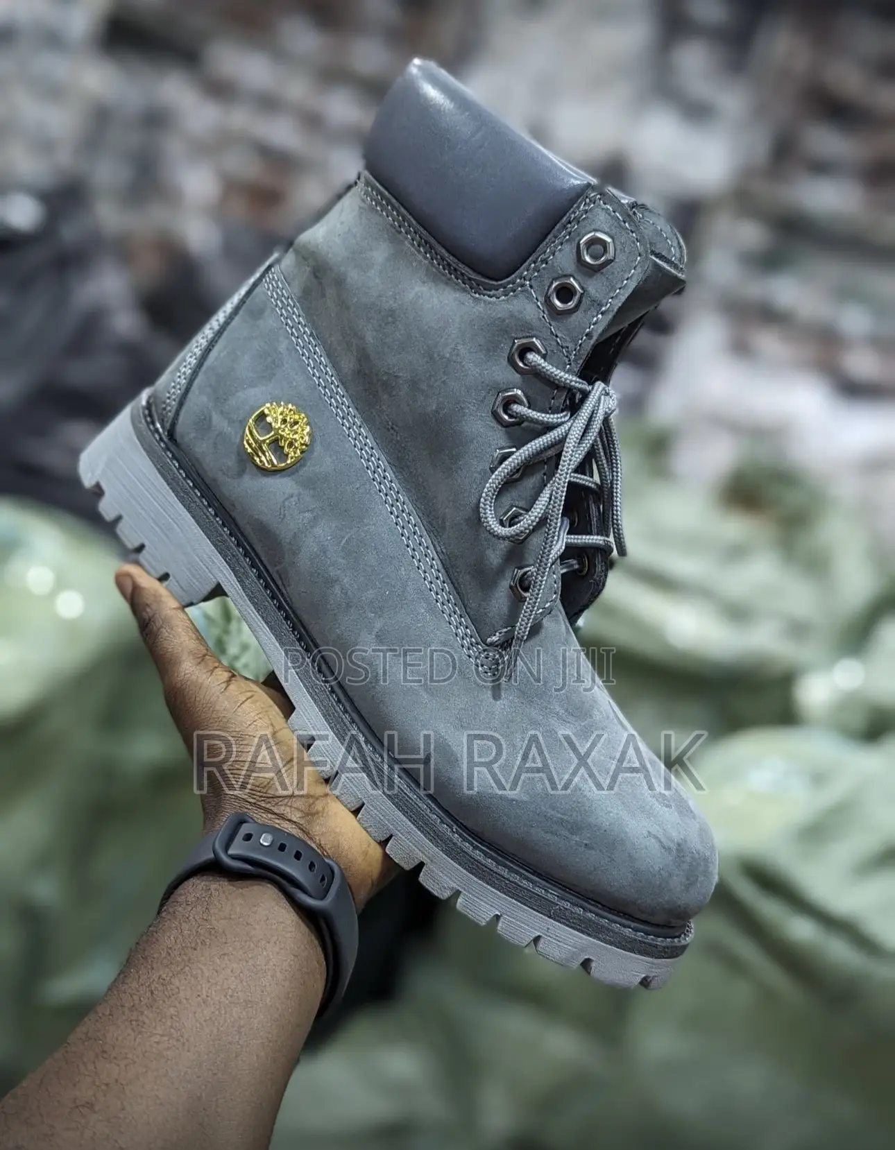Men’S Grey Timberland Premium 6 Inch Waterproof Boots