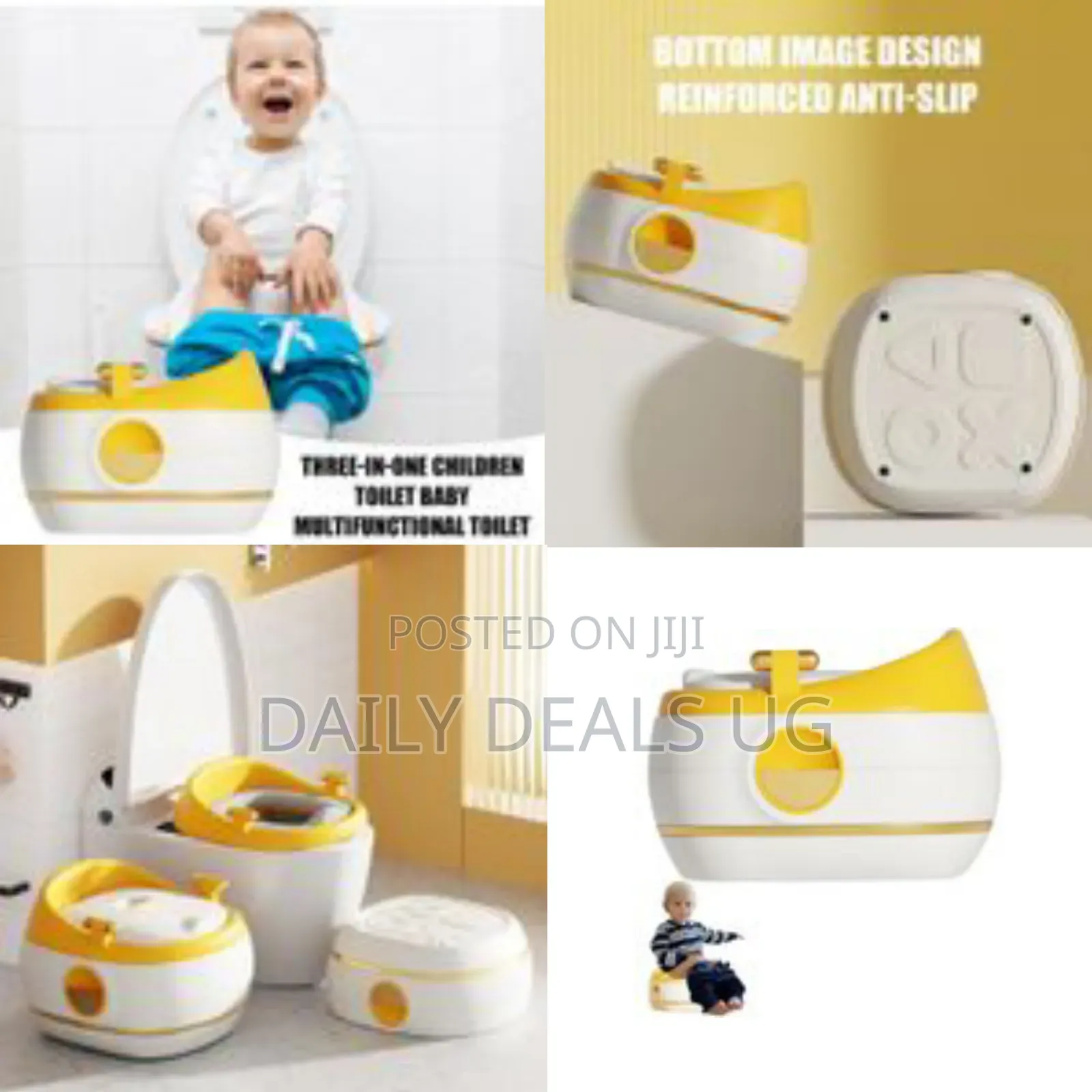 3 in 1 Children Potty Training Toilet 3 Convertible Stages Potty