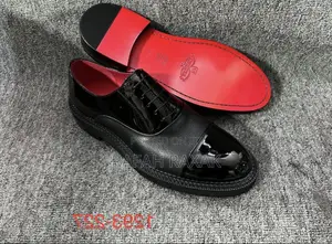 Original Men’S J.M.Weston Black Leather Patent Wingtip Oxford Shoes