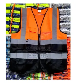 Reflector Vest (Reflector Jacket Double Color Black& Orange