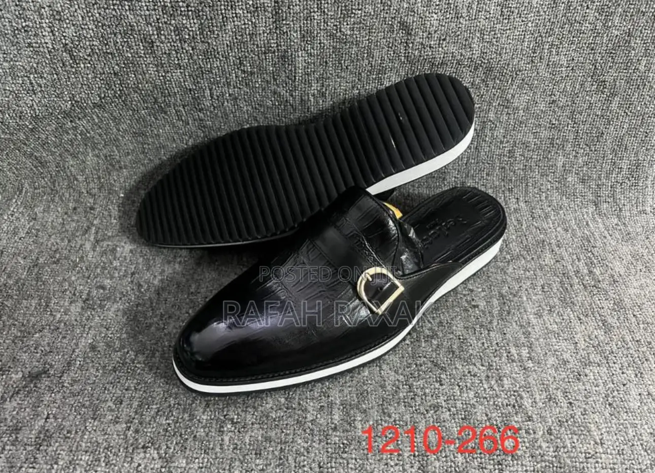 Original Men’S Berluti Casual Leather Mule Half Shoes