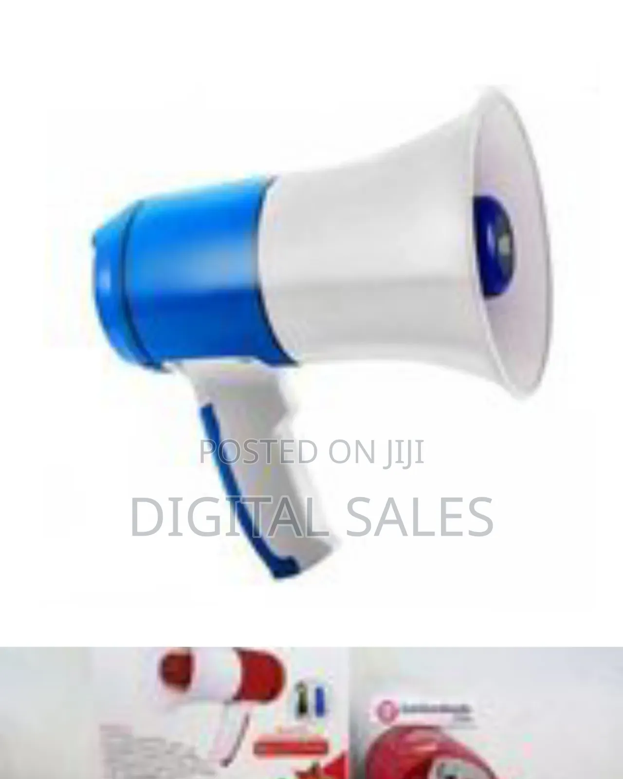 Loudspeaker Megaphone With Recording Reading Advertising Hawker