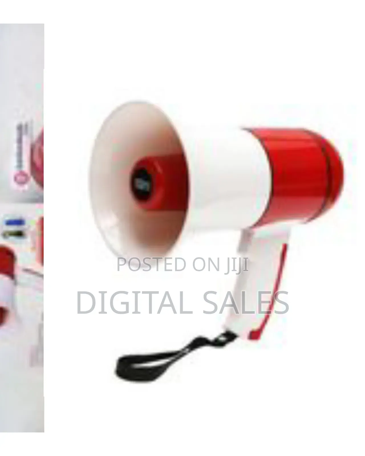 Loudspeaker Megaphone With Recording Reading Advertising Hawker