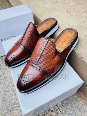 Original Men’S Brown Berluti Mule Half Leather Shoes