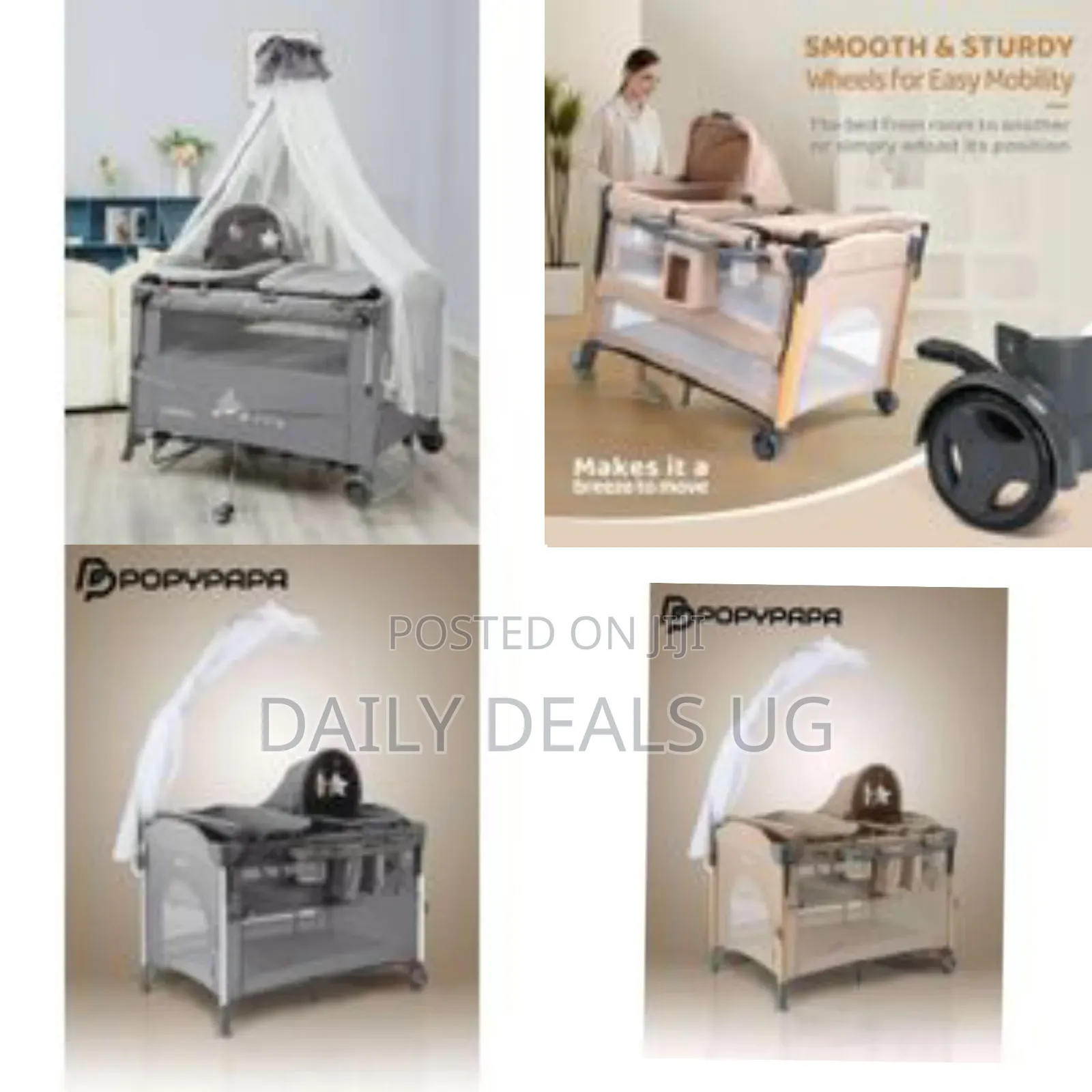 7 In 1 Bedside Bassinet With Changing Table, All In One Nursery Center
