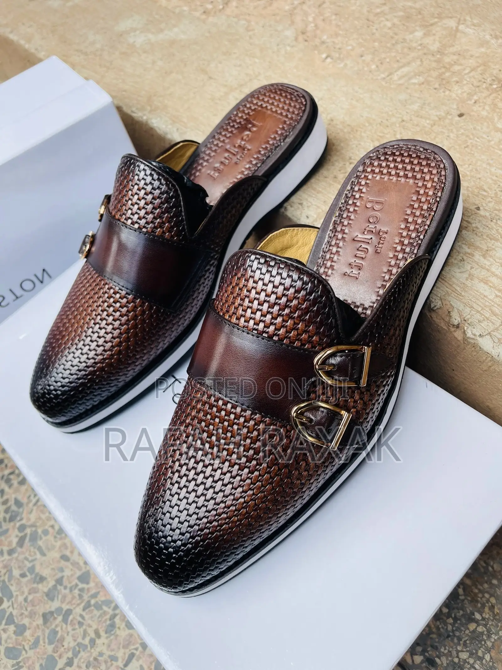 Original Men’S Luxury Berluti Mule Half Shoes