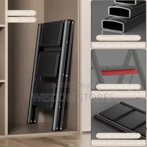3 Step Ladder,Folding Step Stool With Wide Anti-Slip Pedal